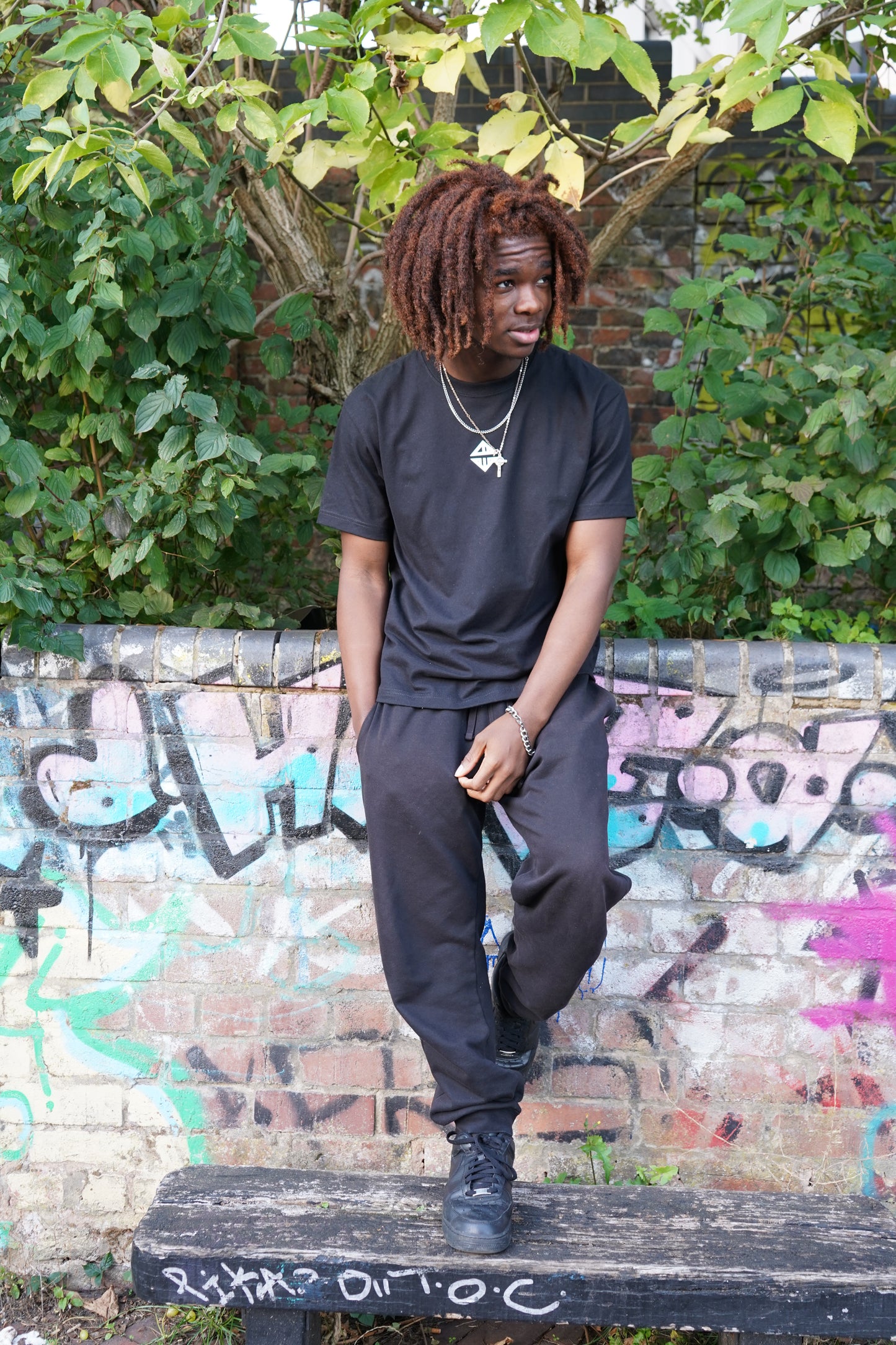 'EDITION ONE' Relaxed fit heavyweight tee (Contrast design)