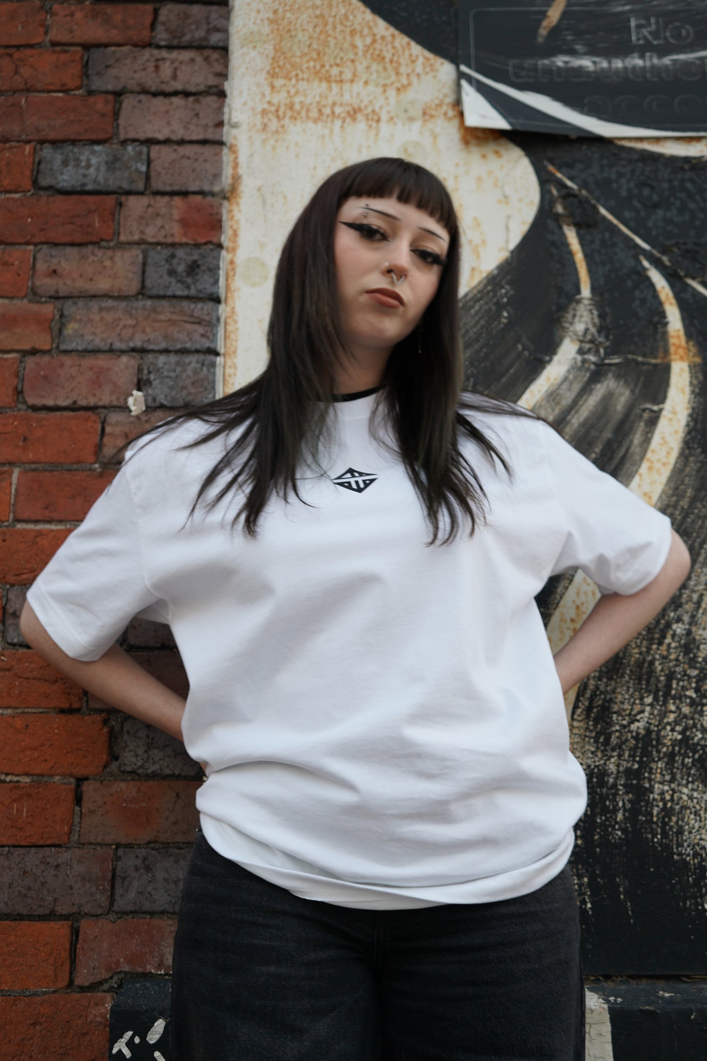 'EDITION ONE' Relaxed fit heavyweight tee (Contrast design)