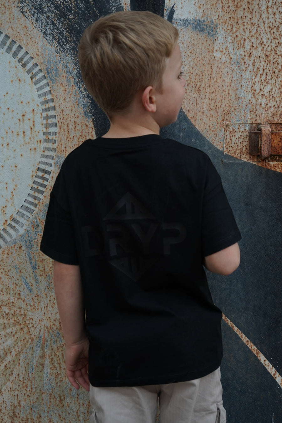 Kids Oversized 'EDITION ONE' tee (Monotone)