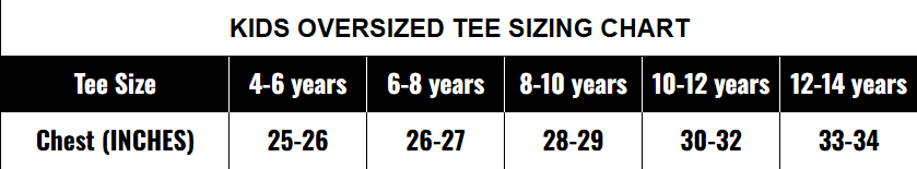Kids Oversized 'EDITION ONE' tee (Monotone)